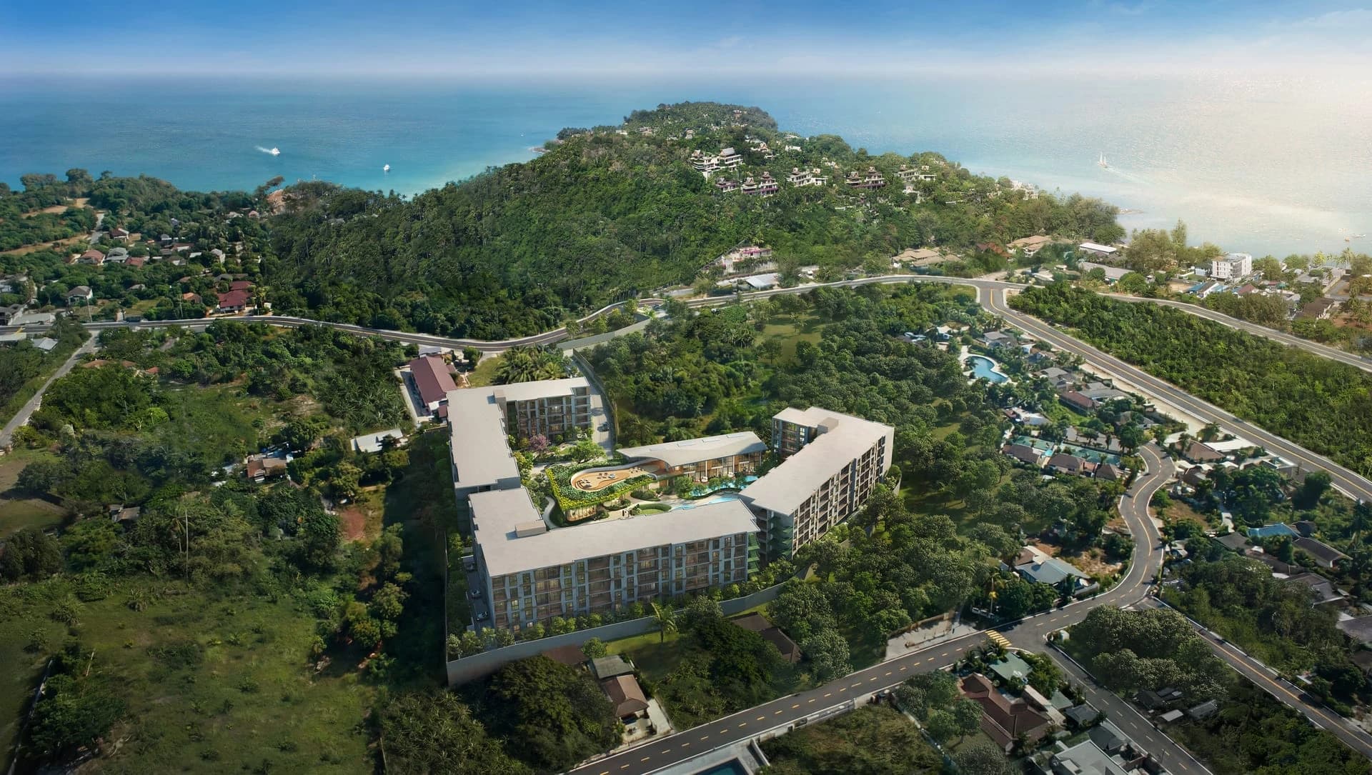The estate from the hills